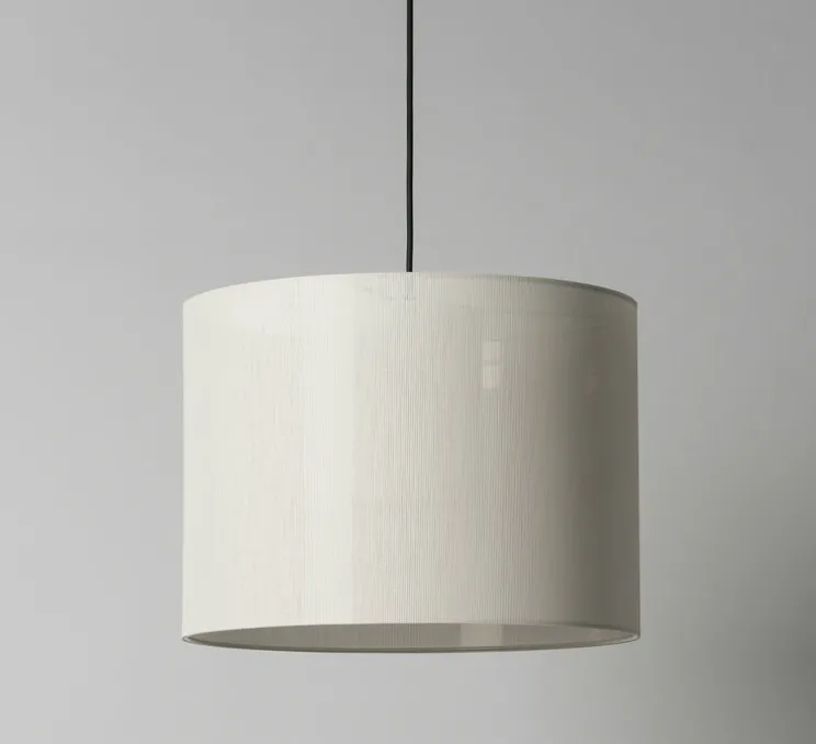 Suspension, Moaré Liviana M, blanc, Ø15cm, H34cm - Santa & Cole