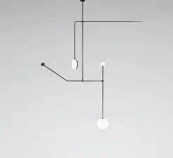 Suspension, Mobile Chandelier 6, noir, LED, dim, 2700K, 800-350 lm, L164,7cm, H166cm - Anastassiades Studio