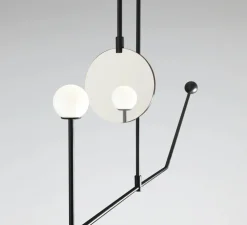 Suspension, Mobile Chandelier 6, noir, LED, dim, 2700K, 800-350 lm, L164,7cm, H166cm - Anastassiades Studio