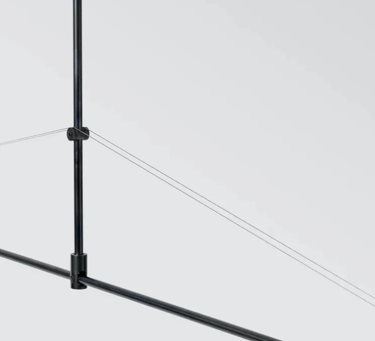 Suspension, Mobile Chandelier 1, noir, LED, dim, 2700K, 800-350 lm, L258,9cm, H113cm - Anastassiades Studio
