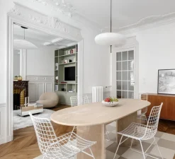 Suspension, Model 2065, blanc et câble noir, Ø53,8cm, H54,6cm - Astep