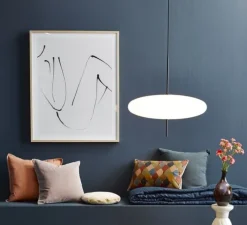 Suspension, Model 2065, blanc et câble noir, Ø53,8cm, H54,6cm - Astep