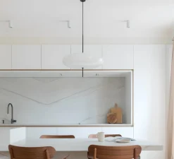 Suspension, Model 2065, blanc et câble noir, Ø53,8cm, H54,6cm - Astep