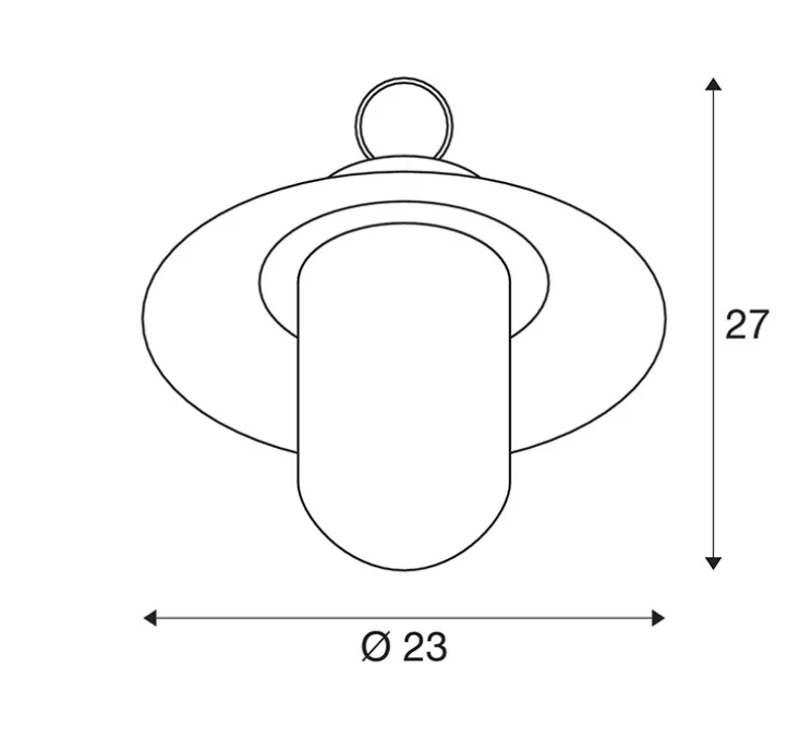 Suspension, Molat, anthracite, IP44, Ø23cm, H27cm - SLV