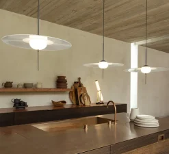 Suspension, Mono L600, blanc, LED, dim, 2700K, 1300 lm, Ø60cm, H48,4cm - DCW éditions Paris