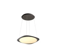 Suspension monte et baisse, Flying , noir, LED, dim, 3500K, 4800 lm, Ø58cm, H1,4cm - Grau