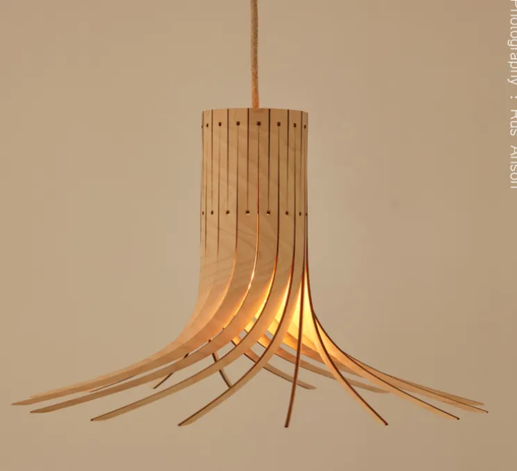 Suspension, Montedör, bois, bouleau, Ø49cm, H30cm - Piatoni