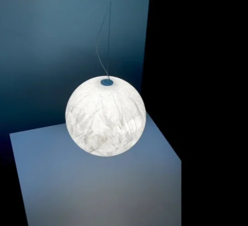 Suspension, Moon 60, blanc, Ø60cm, H60cm - Davide Groppi