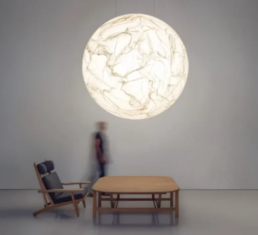Suspension, Moon 80, blanc, Ø80cm, H80cm - Davide Groppi
