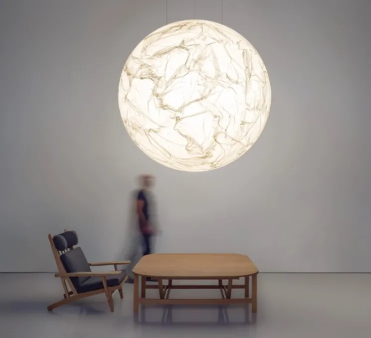 Suspension, Moon 80, blanc, Ø80cm, H80cm - Davide Groppi