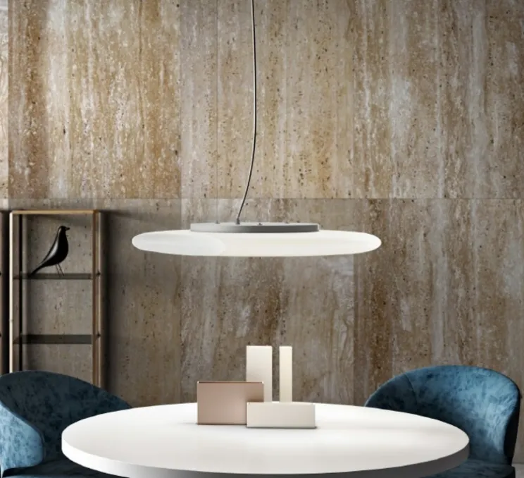 Suspension, Moon, blanc, IP23, LED, 3000K, 3250 lm, Ø70cm, H12cm - Alma light