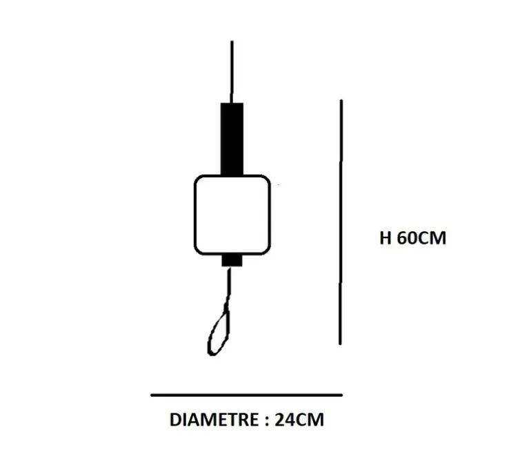 Suspension, Motus, monte et baisse, blanc, LED, dim, 2700K, 2420 lm, Ø24cm, H60cm - KDLN