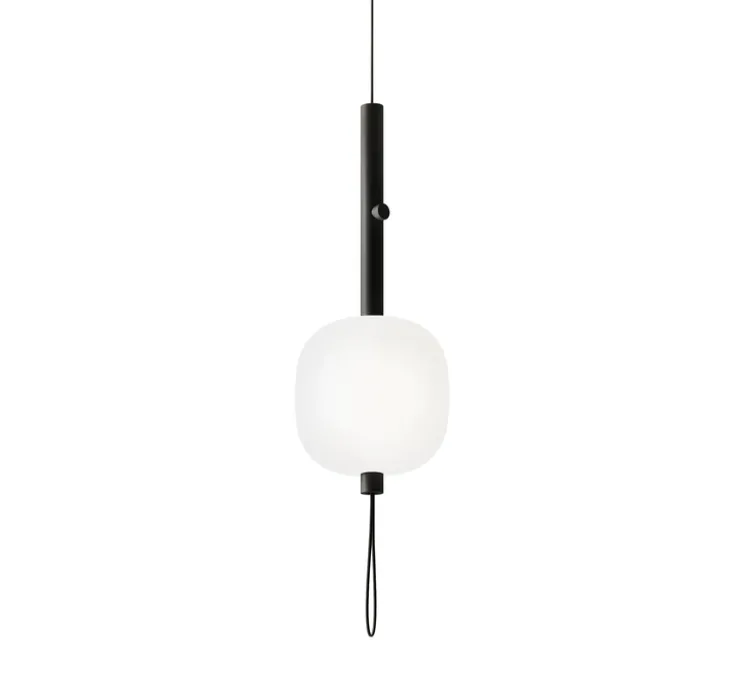 Suspension, Motus, noir, LED, dim, 2700K, 2420 lm, Ø24cm, H60cm - KDLN