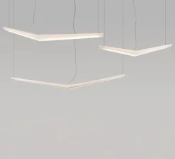 Suspension, Mouette, symétrique, non variable, blanc, IP40-20, LED, 3000K, 12215lm, L255cm, H21cm - Artemide