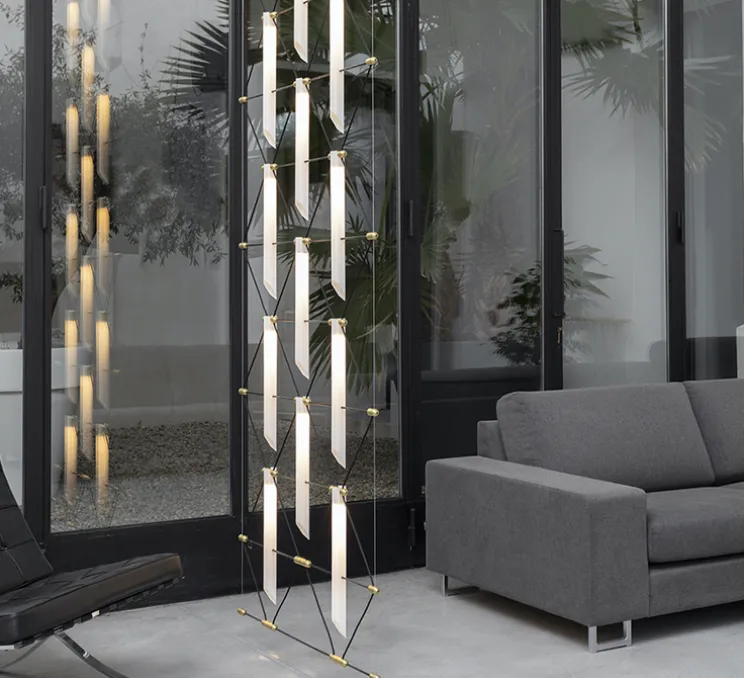 Suspension, Mozaik 2x5, blanc, L90cm, H280cm - Designheure