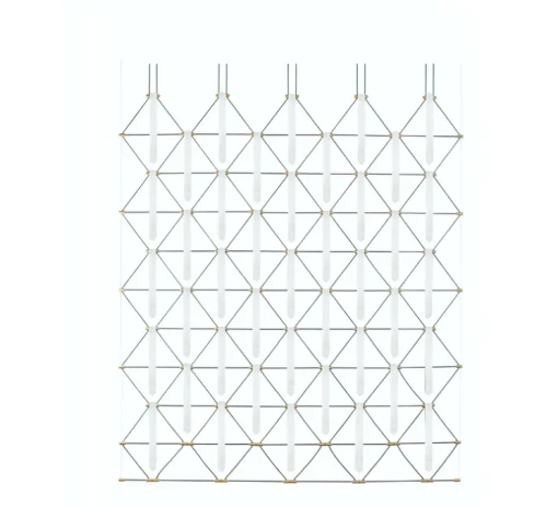 Suspension, Mozaik 5x5, blanc, L225cm, H280cm - Designheure