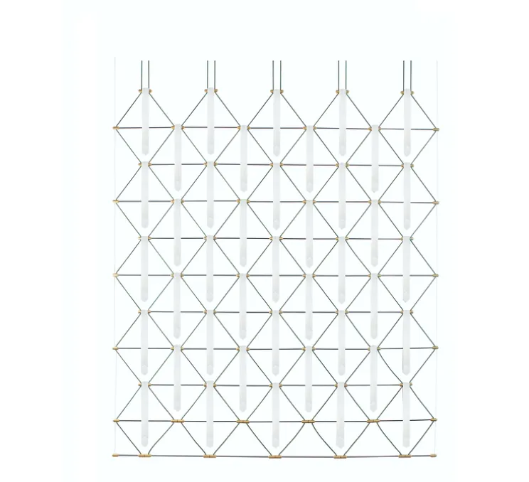 Suspension, Mozaik 5x5, blanc, L225cm, H280cm - Designheure