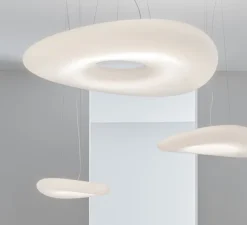 Suspension, Mr Magoo, blanc, LED, dim, 3000K, 3929 lm, Ø76cm, H13cm - Stilnovo