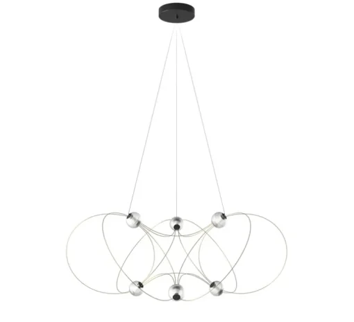 Suspension, Munari 6, or, LED, dim, 2400K, 3840 lm, Ø120cm, H45cm - DCW éditions Paris