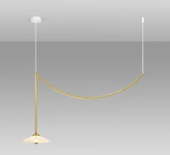 Suspension, N°5 messing, laiton, L100,3cm, H56cm - Valerie_Objects