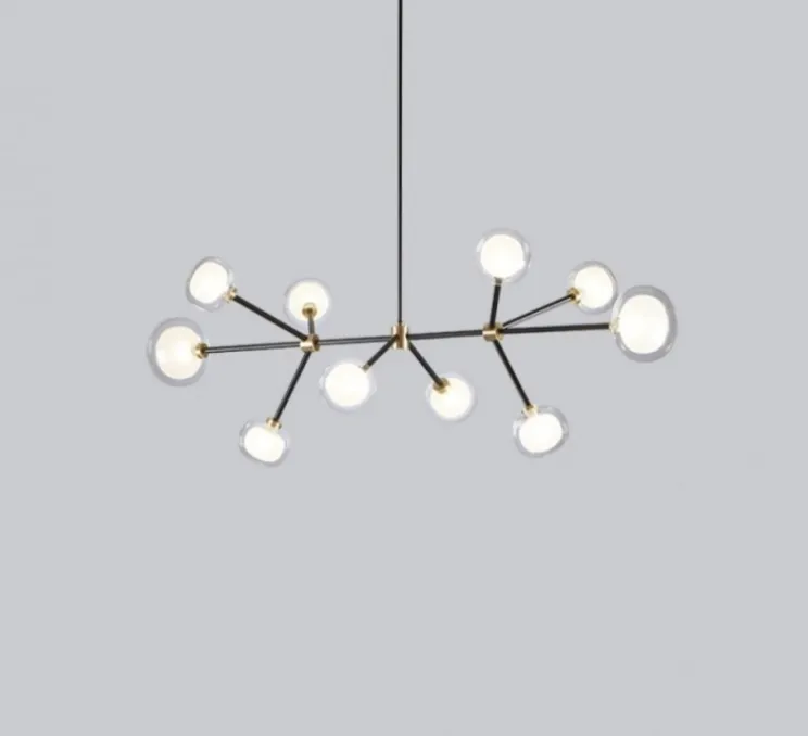 Suspension, NABILA-552.10, noir et blanc, L130cm, H44cm - Tooy