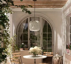 Suspension, Nans S, Outdoor, beige, IP65, LED, dim, 2700K, 1450 lm, Ø31,5cm, H30,7cm - Bover