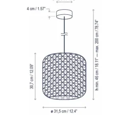 Suspension, Nans S, Outdoor, beige, IP65, LED, dim, 2700K, 1450 lm, Ø31,5cm, H30,7cm - Bover