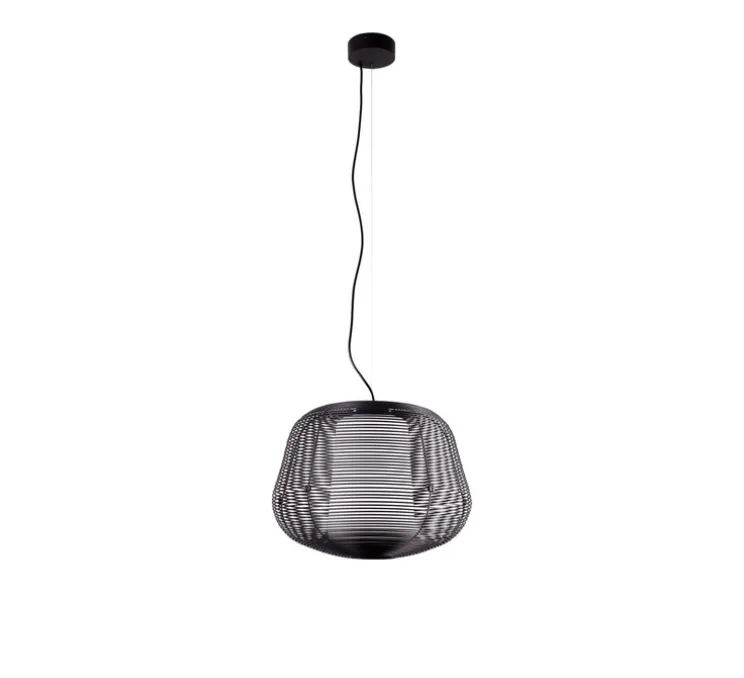 Suspension, Nara, noir, IP65, Ø46cm, H35cm - Faro