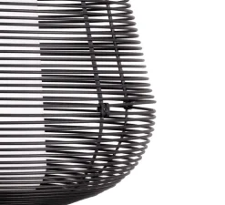 Suspension, Nara, noir, IP65, Ø46cm, H35cm - Faro