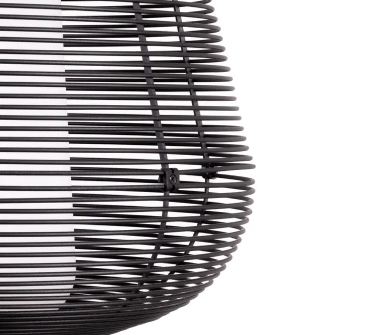 Suspension, Nara, noir, IP65, Ø46cm, H35cm - Faro