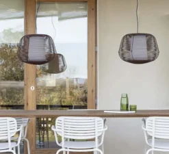 Suspension, Nara, rouille, IP65, Ø46cm, H35cm - Faro