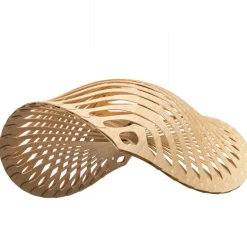 Suspension, Navicula Medium, naturel, LED, dim, 2700K, L195cm, H38cm - David Trubridge