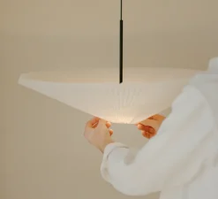 Suspension, Nebra S, blanc, IP22, LED, 2700K, Ø75cm, H30cm - New Works