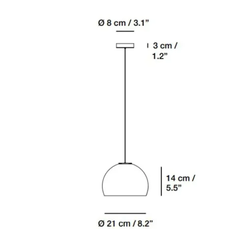 Suspension, Neil 21, albâtre, câble noir et rosace nickel mat, LED, 2700K, 654lm, Ø21cm, H14cm - Carpyen