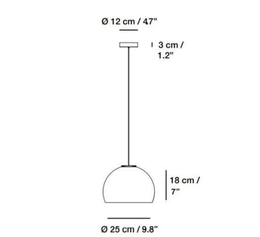 Suspension, Neil 25, albâtre, câble or et rosace or satiné, LED, 2700K, 910lm, Ø25cm, H18cm - Carpyen