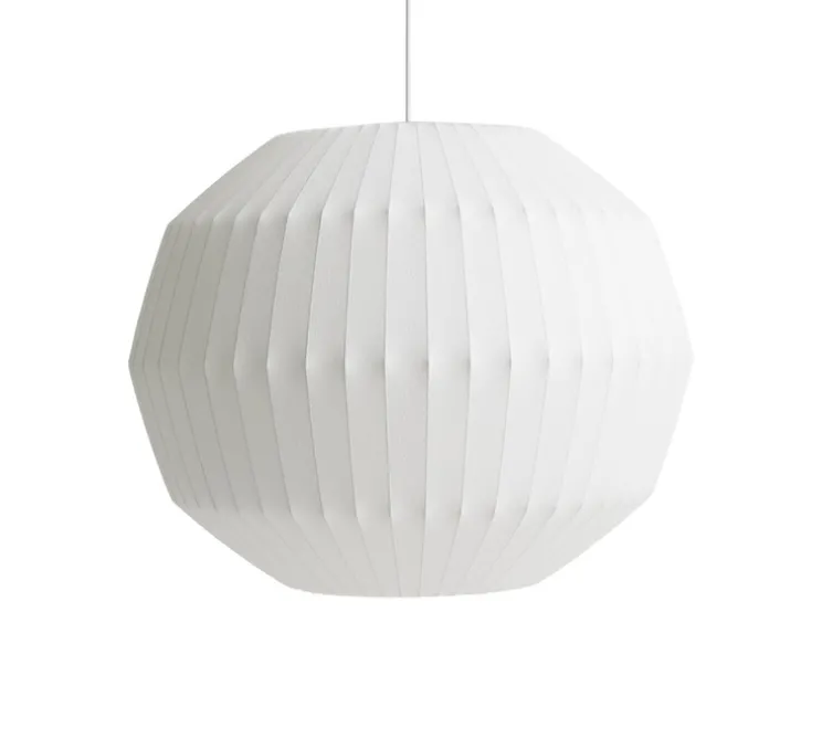 Suspension, Nelson Angled sphere Bubble L, blanc cassé, Ø71cm, H56cm - HAY