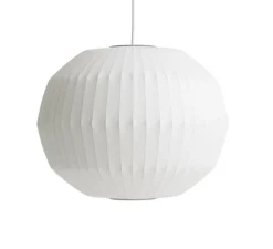 Suspension, Nelson Angled sphere Bubble M, blanc cassé, Ø49,5cm, H38,5cm - HAY