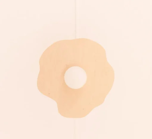 Suspension, Nenuphar moyen, bois naturel, Ø50cm, H1,5cm - Little Anana
