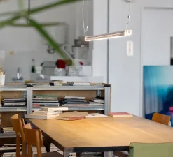 Suspension, Neon de Luz, aluminium, non variable, LED, 3000K, 3020lm, L124,5cm, H5cm - Marset