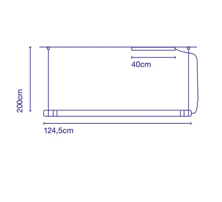 Suspension, Neon de Luz, aluminium, non variable, LED, 3000K, 3020lm, L124,5cm, H5cm - Marset