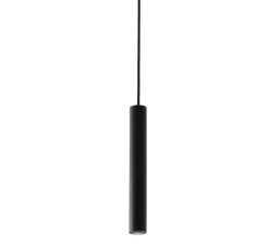 Suspension, Neso Slim Top, noir, LED, 3000K, 320 lm, Ø3,5cm, H25cm - Faro