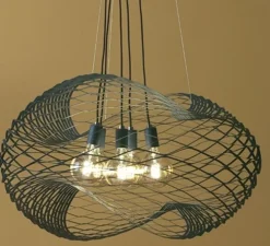 Suspension, Net big 3, noir, Ø100cm, H40cm - Zava