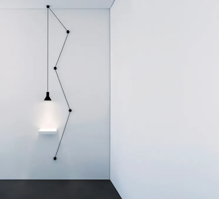 Suspension, Neuro, noir mat, Ø13,5cm, H15cm - Davide Groppi