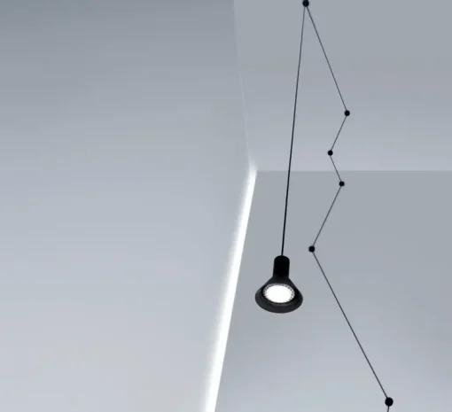 Suspension, Neuro, noir mat, Ø13,5cm, H15cm - Davide Groppi