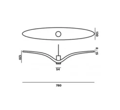 Suspension, Night Birds, noir, LED, ø78cm, H12cm - Brokis