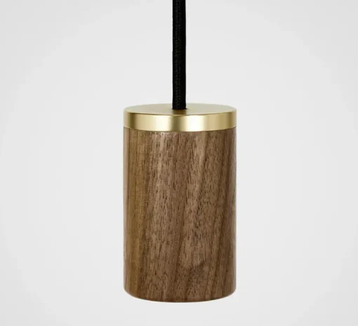 Suspension, Nine pendant + Voronoi II, noyer, 2200K, 150lm, dim, Ø5cm, H500cm maximum- Tala