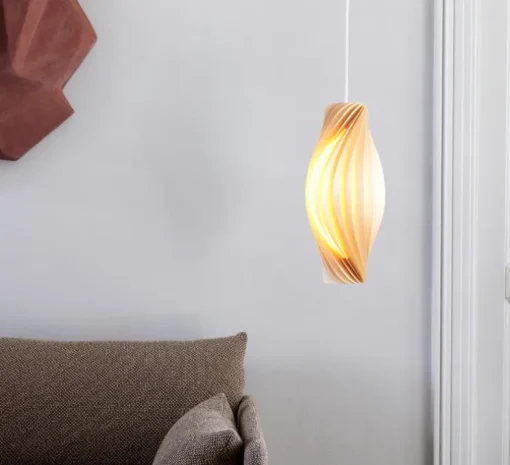 Suspension, No.111, bouleau naturel, Ø18cm, H43cm - Tom Rossau