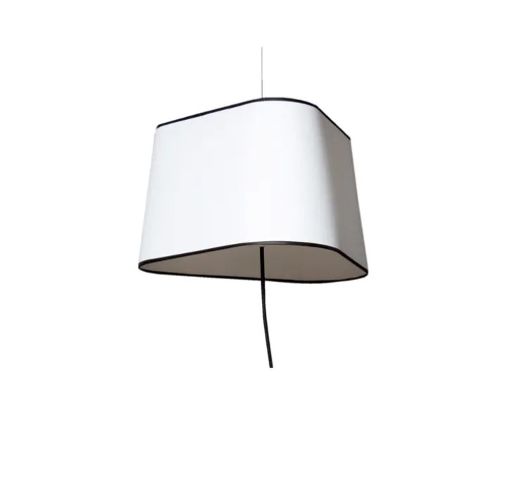 Suspension nomade, Grand Nuage, blanc, noir, Ø43cm - Designheure