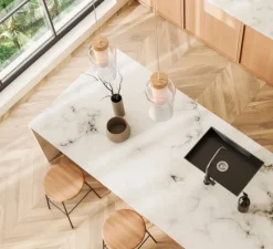 Suspension, Nora, bois, blanc, Ø18cm, H38,7cm - Mantra