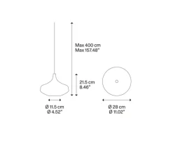 Suspension, Nostalgia cluster 24 pièces avec rosace blanche, gris fumé et cristal, LED, dim, 2700K, 1280 lm, Ø100cm, H150cm - Lodes